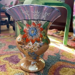 Vintage Lusterware Vase Made in Japan 7"
